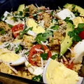 lunchbox z kaszą kuskus i jajkiem