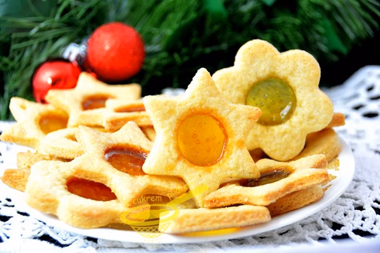 ciasteczka z witrażykiem