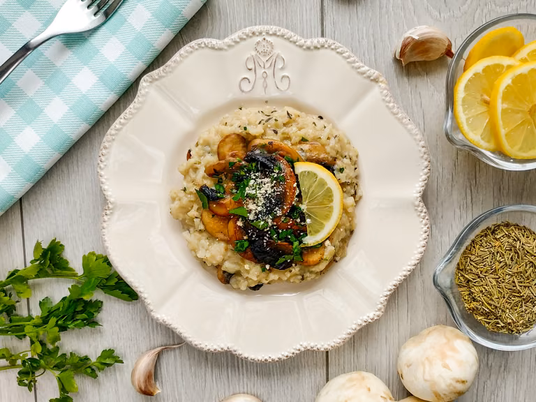 Pieczarkowe risotto