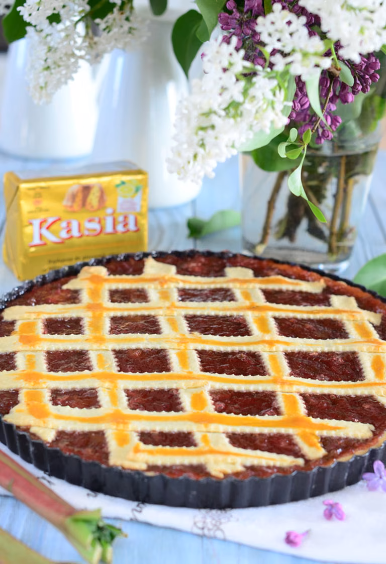 Tarta z rabarbarem