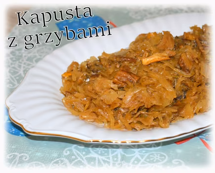 Wigilijna kapusta z grzybami