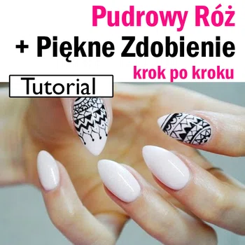 Pudrowy róż + zdobienie krok po kroku