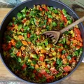 Kasza gryczana z warzywami w curry