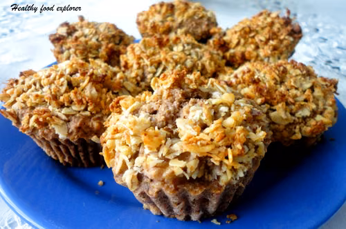 Muffinki z jabłkiem i kruszonką