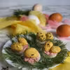 Jajka z mascarpone, curry i chrzanem