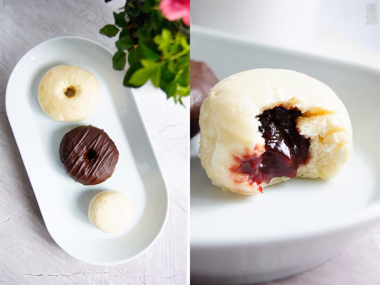 Mięciutkie, wegańskie pieczone pączki (5 składników)