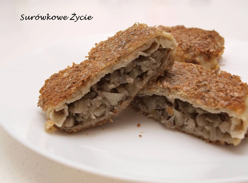 Krokiety ze słodką kapustą i pieczarkami