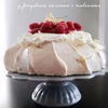 Pavlova z malinami