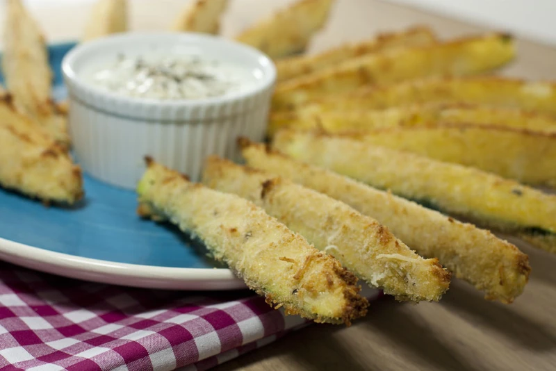 Pieczone frytki z cukinii