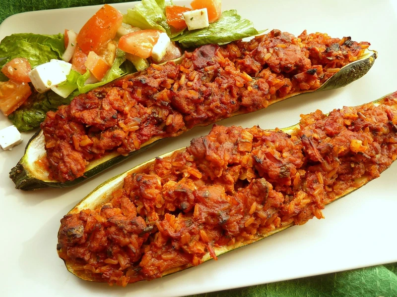 Cukinia faszerowana indykiem