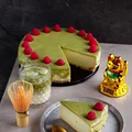 Sernik z zieloną herbatą matcha