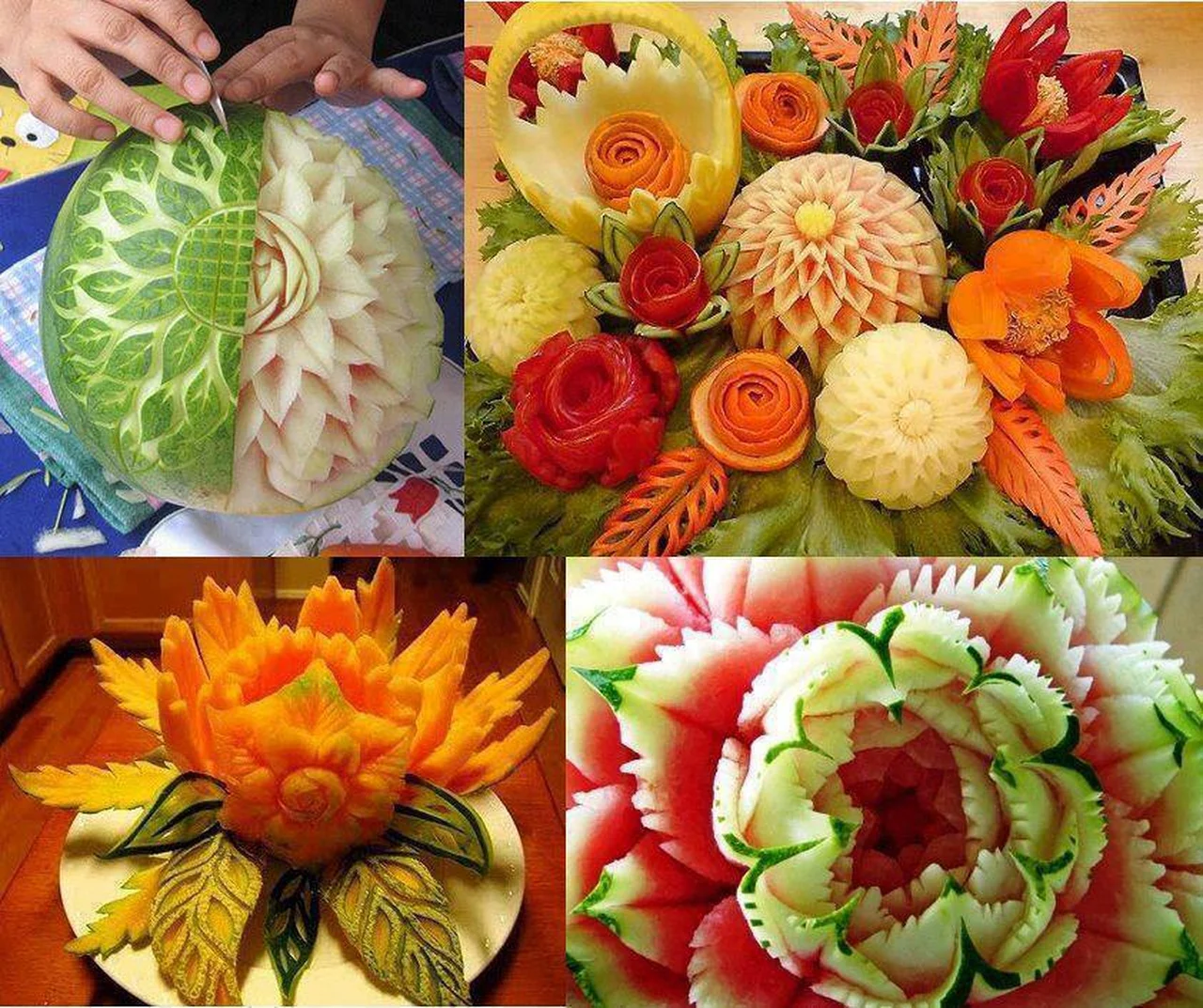 Piękne dekoracje z owoców