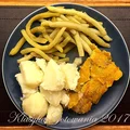 Mintaj z ziemniakami i fasolką