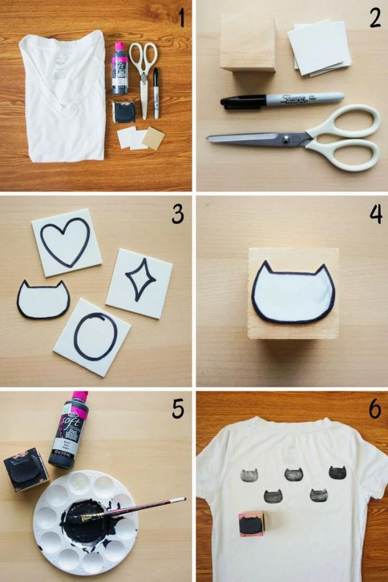Ozdoby na bluzce DIY