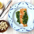 GRILLOWANY ŁOSOŚ Z PIETRUSZKOWYM PESTO