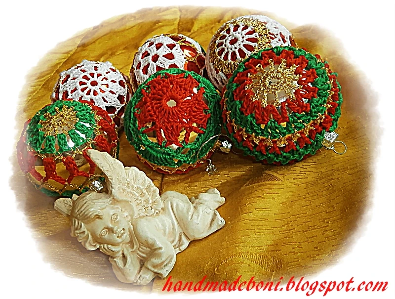 Szydełkowe ozdoby choinkowych bombek w poradniku krok po kroku :-)