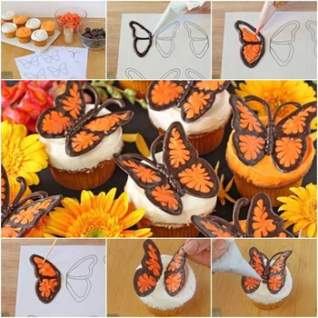 Czekoladowe motylki - dekoracje