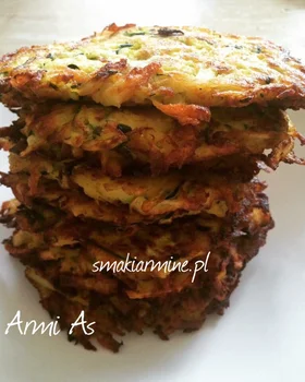 Placki warzywne z serem i musztardą