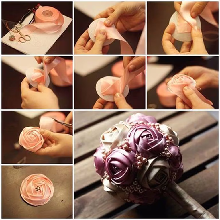 Dekoracje z materiału - diy