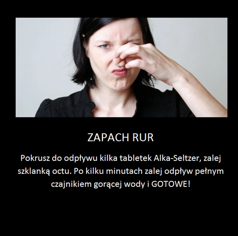 Usuń nieprzyjemny zapach z rur!