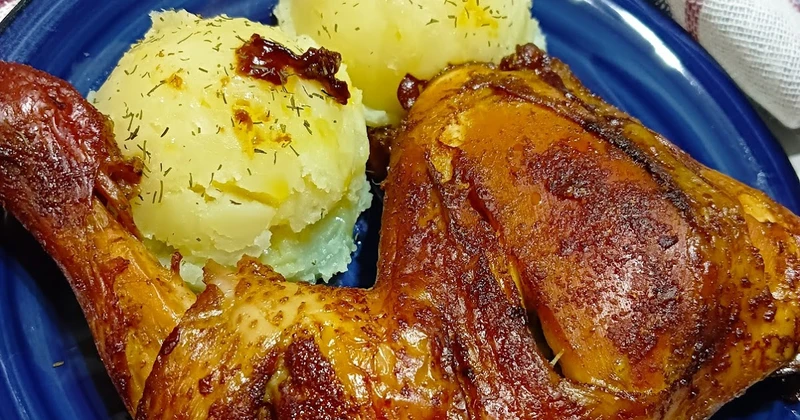 Ćwiartki kurczaka pieczone w sosie sojowym