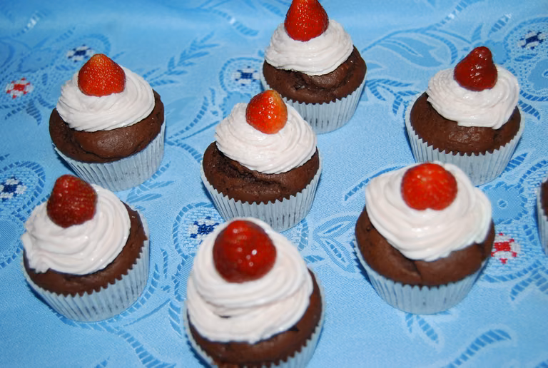 Babeczki z kremem mascarpone