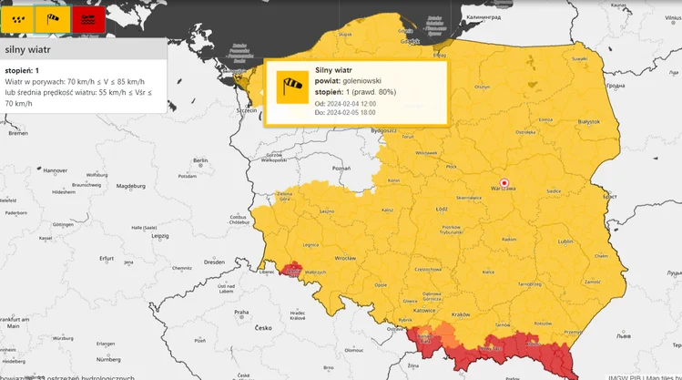 Zdjęcie Ostrzeżenia IMGW w całej Polsce! Nawet trzeci stopień zagrożenia! Gdzie będzie najniebezpieczniej? #1