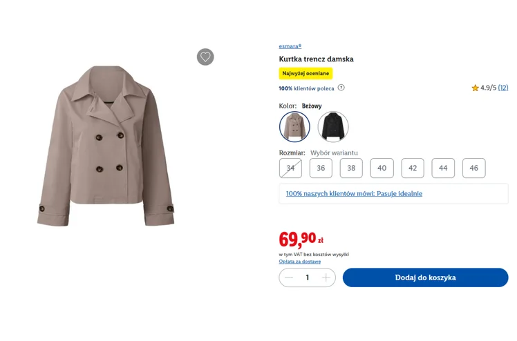 Zdjęcie Te kurtki z Lidla za 69 zł będą hitem wiosny 2026! Wodoodporne, rozmiary  i krój dla każdej figury - detale robią efekt wow #1