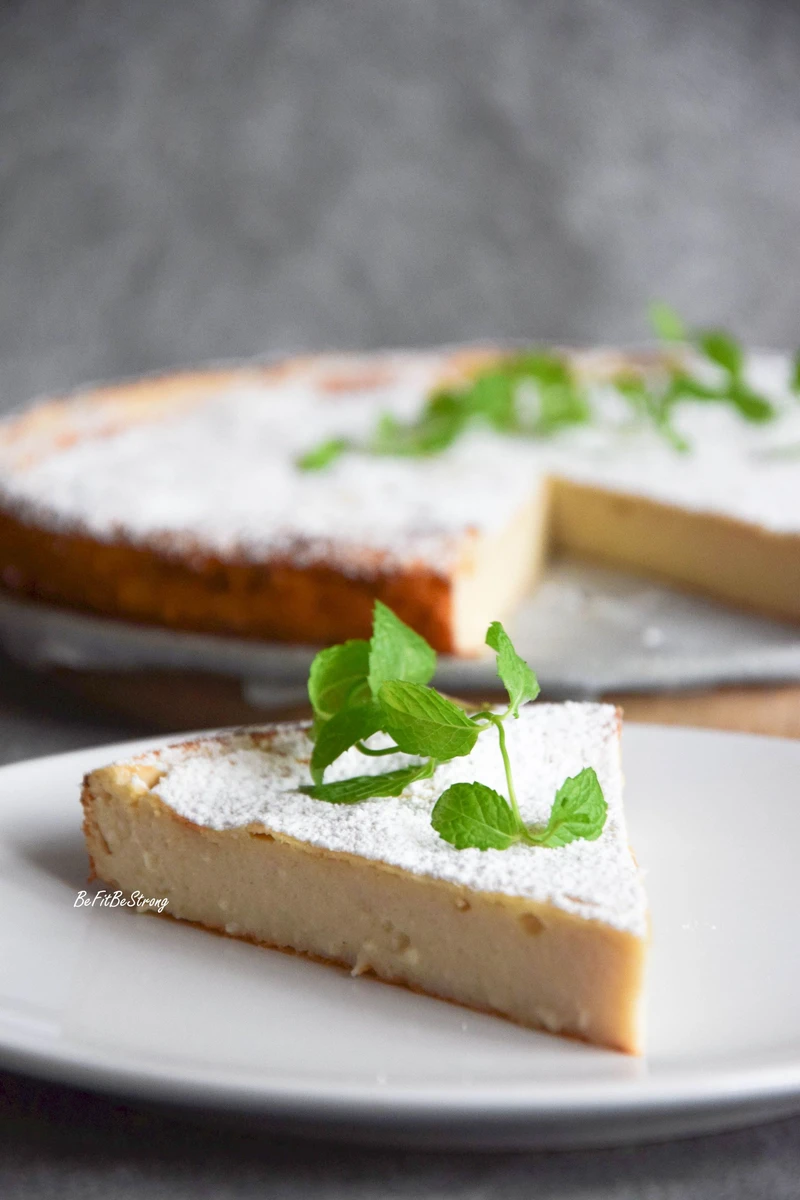 Torta cremosa di ricotta - kremowe ciasto z ricotty FIT