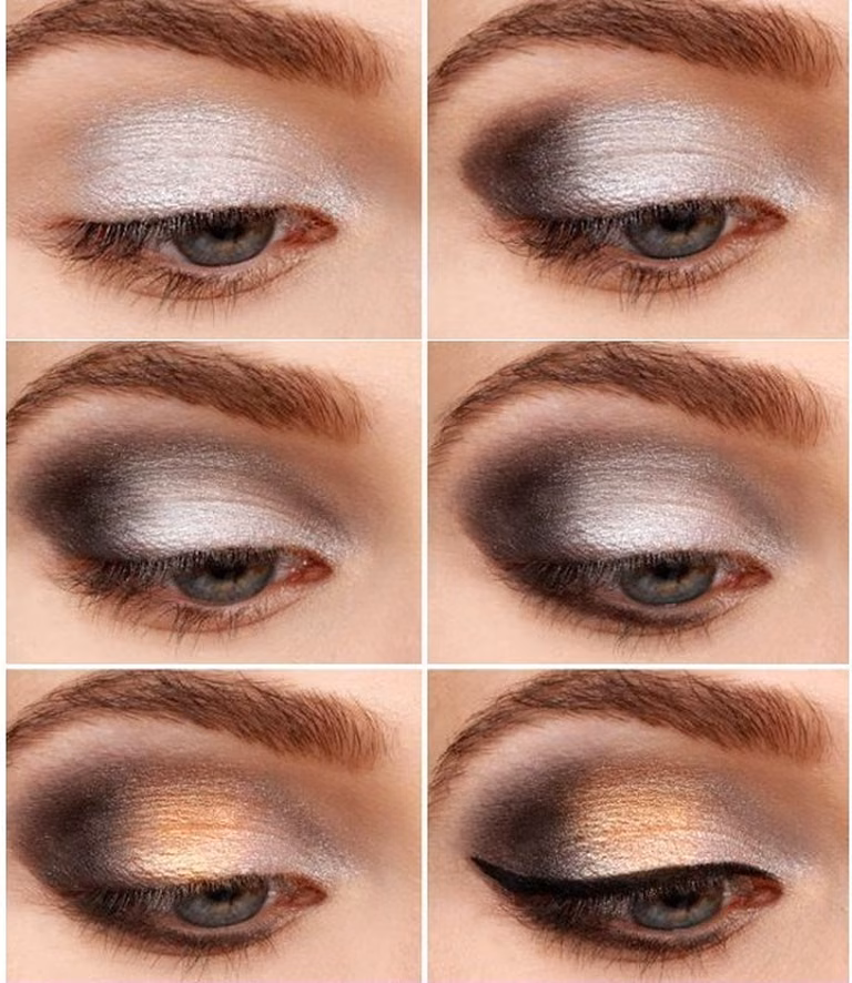 Make up w kolorach ziemii i połysku