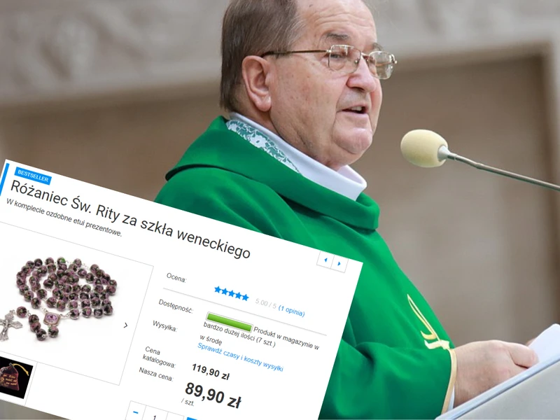 O. Rydzyk sprzedaje prezenty na I Komunię. Co znajdziemy w ofercie?