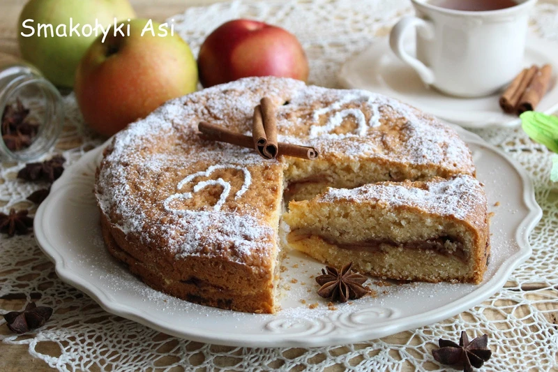 Ciasto serowe z jabłkami