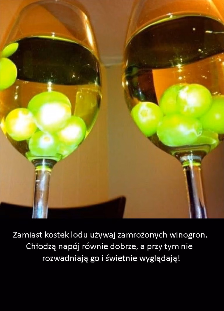 Winogrono lepsze niż kostki lodu!