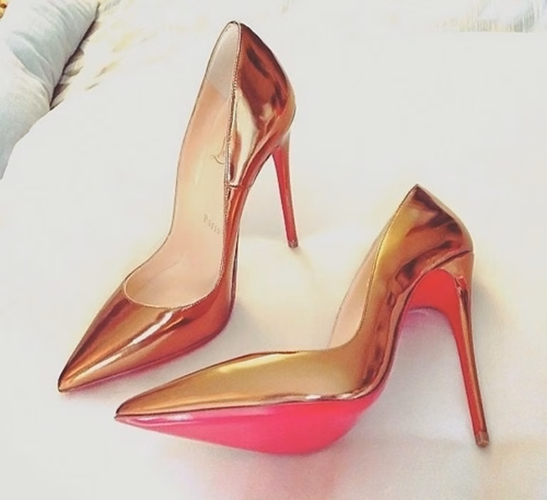 Gold Louboutin's