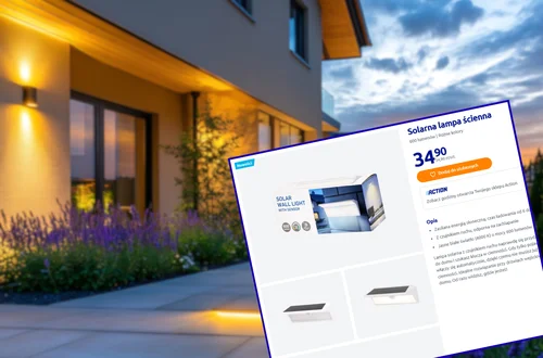 Ta nowa lampa solarna z Action za 35 zł pięknie oświetli elewacje domu lub balkon! Zero kabli, wbudowany czujnik, a efekt zachwyca!
