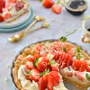 TARTA Z KREMEM I TRUSKAWKAMI! MAŁO CUKRU!