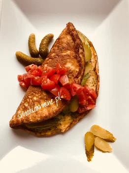 Omlet twarogowo- koperkowy