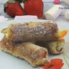 Roladki z chleba tostowego z mascarpone i owocami