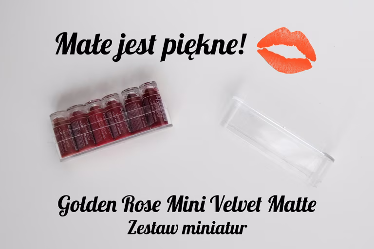 Zestaw miniaturowych pomadek Golden Rose Velvet Matte
