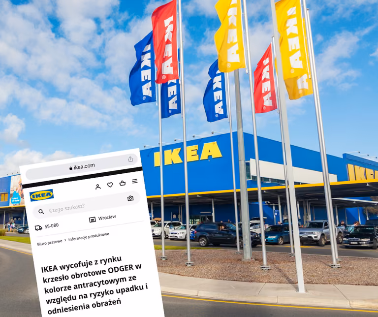 IKEA wycofuje popularne krzesło! Ryzyko upadku i odniesienia obrażeń.