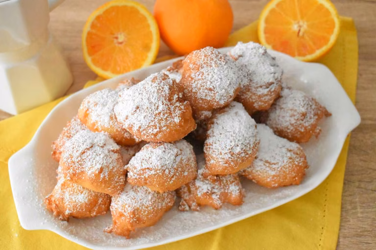 Mini pączki z mascarpone i pomarańczą