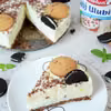 Sernik straciatella na nutellowym spodzie - Bez pieczenia!