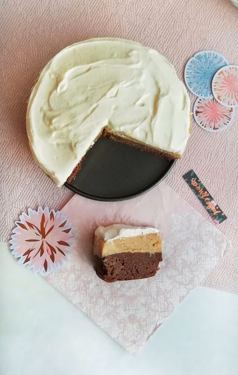 CIASTO KAKAOWE Z BUDYNIEM, BEZ CUKRU, BEZ PIECZENIA