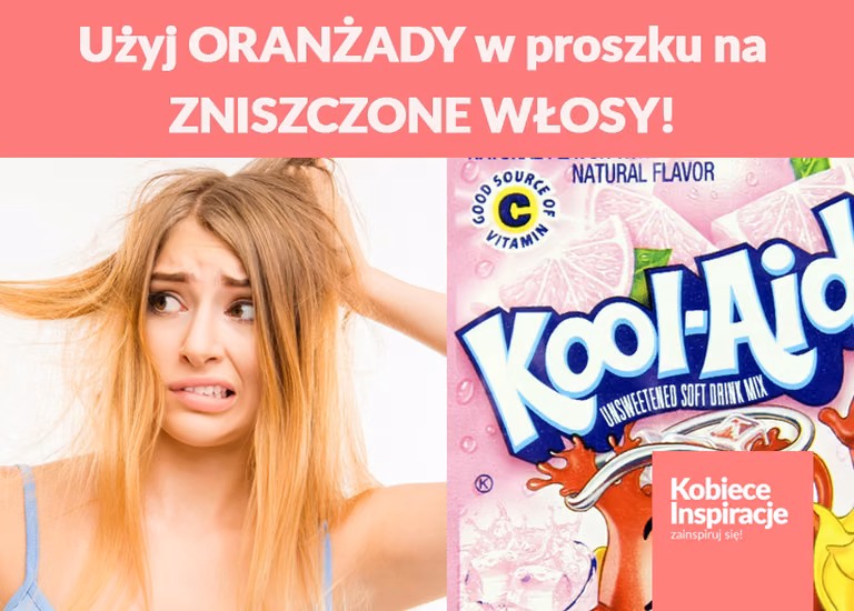 Użyj ORANŻADY w proszku na ZNISZCZONE WŁOSY!