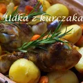 Udka z kurczaka pieczone  w garnku rzymskim