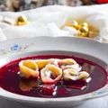 Pierogi i uszka z pieczarkami i cebulką
