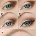 Piękny make up oka z kreską