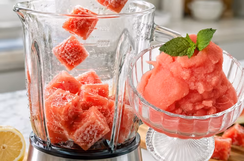 Nie kupuję lodów w sklepie. Mrożę arbuza i robię deser, który ma tylko 40 kcal