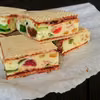 Wafle z mlekiem w proszku, galaretką i bakaliami