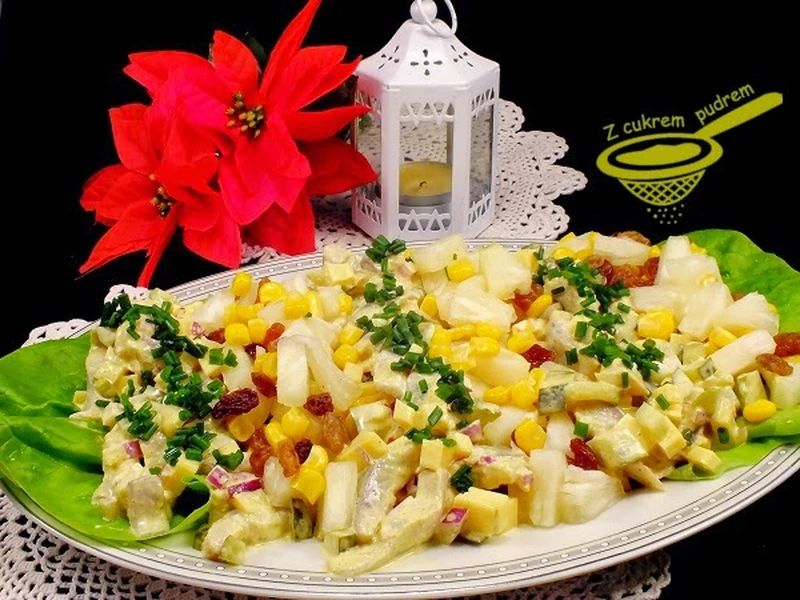 sałatka śledziowa z curry